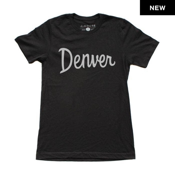 NEW The Denver Script Tee - Black - Picture 1 of 1